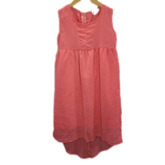 𝅺PINK heart High low Pink Tank Top Dress - Picture 1 of 15